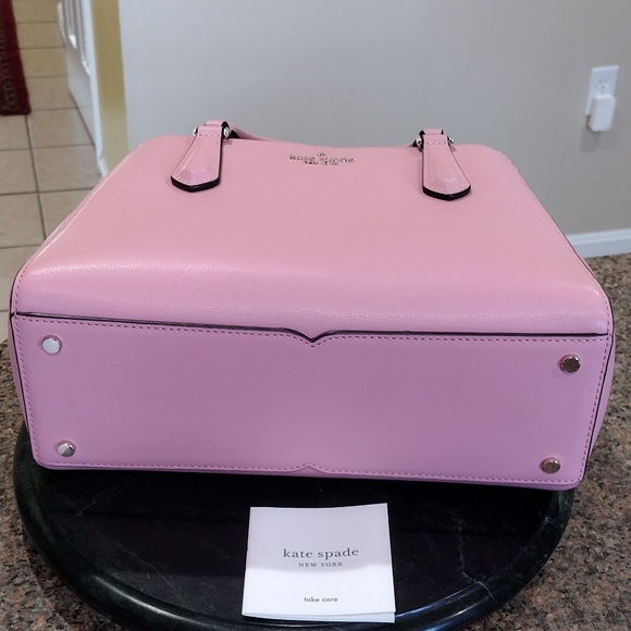 NWT Kate Spade Small Triple Compartment Satchel  Tippy soft Pink Bag - Picture 15 of 17